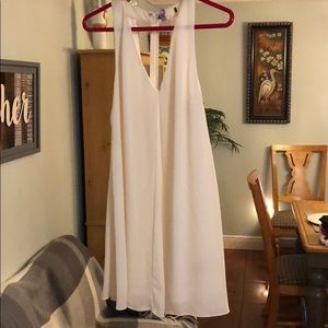 Cream sleeveless dress